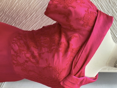Robe LUISA en soie et dentelle de calais T40 