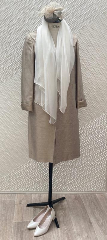 ENSEMBLE EN SOIE MANTEAU MADDIE T38 ET ETOLE OXY 