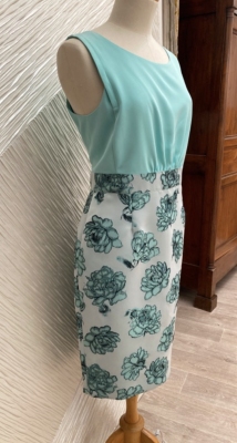 Tailleur robe manteau en brocard T46 en outlet 