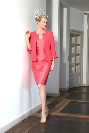 Tailleur robe  FOURAS coloris fraise