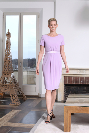 Tailleur de cérémonie en crêpe stretch mauve EDEN et SONG T40