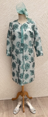 Tailleur robe manteau en brocard T46 en outlet 