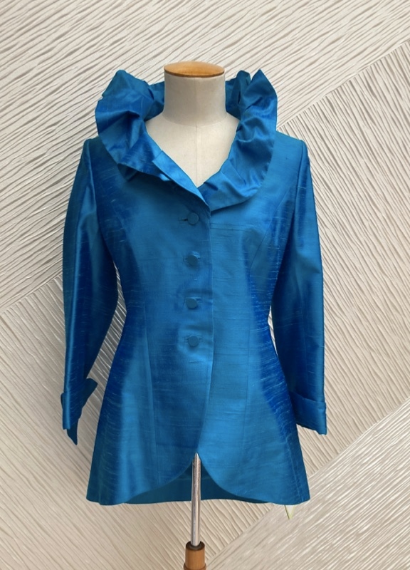 Veste  Redingote en soie Atoll T44 Paule Vasseur en outlet