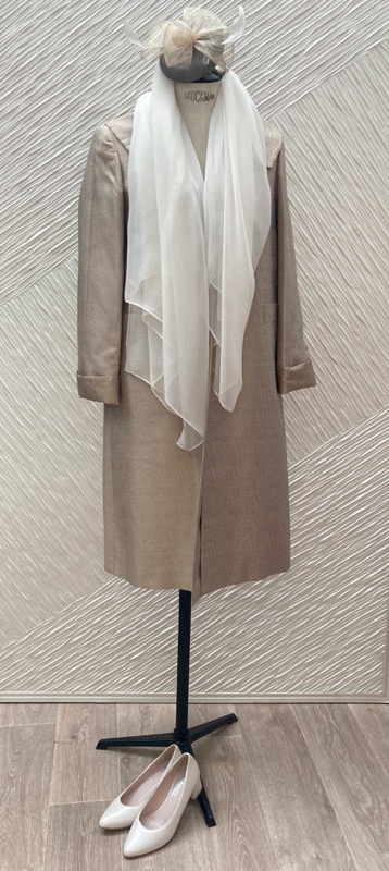ENSEMBLE EN SOIE MANTEAU MADDIE T38 ET ETOLE OXY 