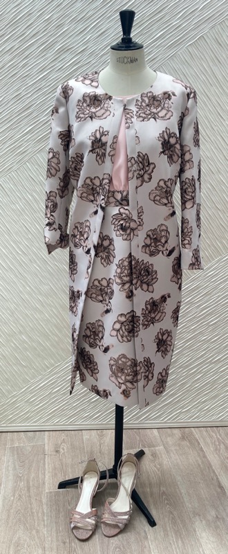 Tailleur robe manteau en brocard T40en outlet 