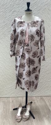 Tailleur robe manteau en brocard T40en outlet 