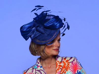 Chapeau habillé PORTOFINO bleu Majorelle