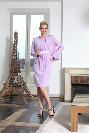 Tailleur de cérémonie en crêpe stretch mauve EDEN et SONG T40