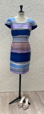 Ensemble en soierie rayée T48